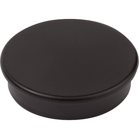 Kipp Magnet Retaining Magnet H=7 Hard Ferrite, Round, Comp:Plastic, Comp:Black, D=16 K1398.164